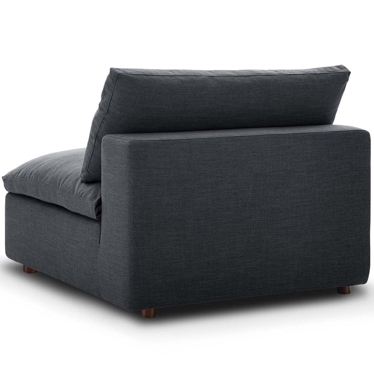 Commix 6 Piece Down Filled Overstuffed Sectional Sofa Set, Gray
