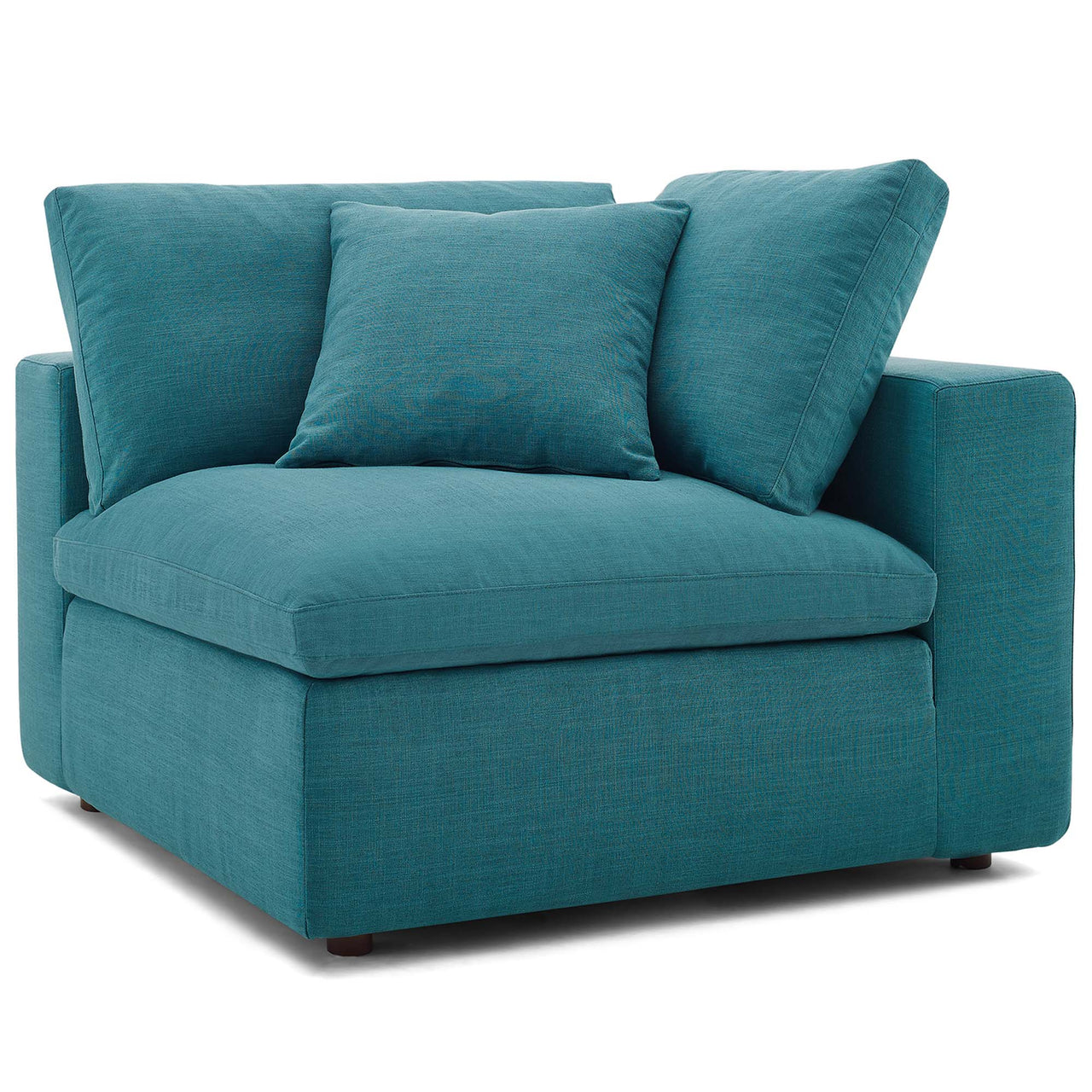 Angelic 6-Piece Cloudblend L-Shaped Corner Sectional, Teal