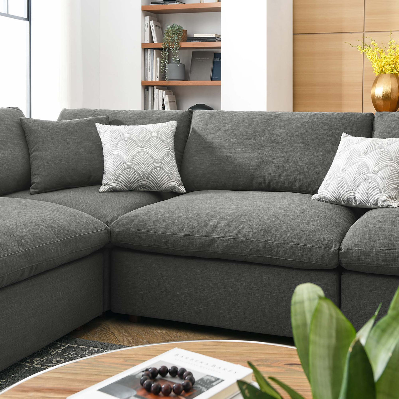 Angelic 8-Piece Cloudblend U-Shaped Sectional, Gray