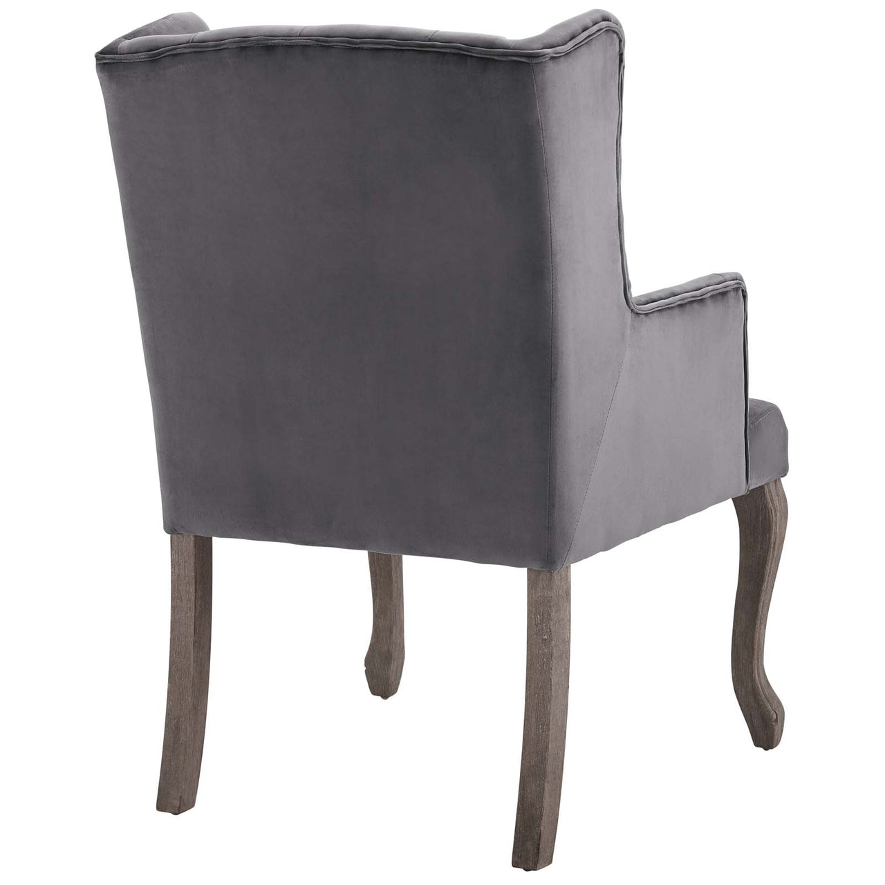 Francoise Upholstered Velvet Dining | Accent Chair, Gray