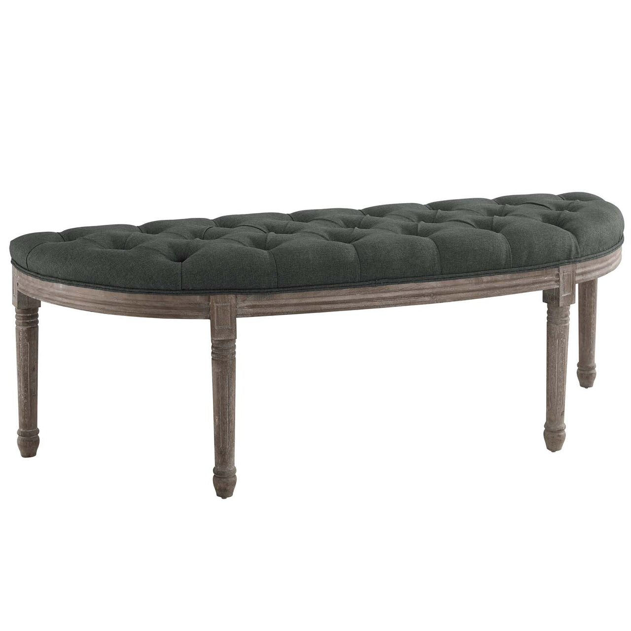 Alave Fabric Bench, Gray