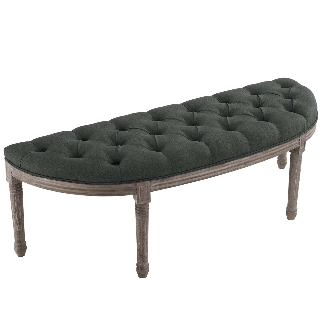 Alave Fabric Bench, Gray