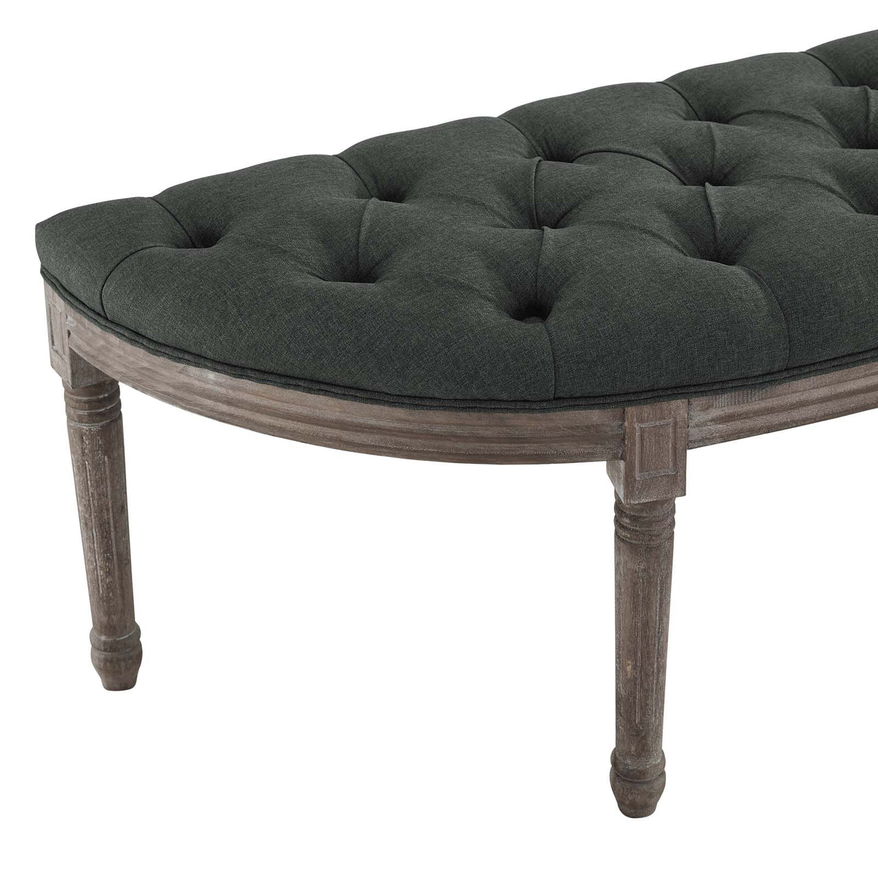 Alave Fabric Bench, Gray