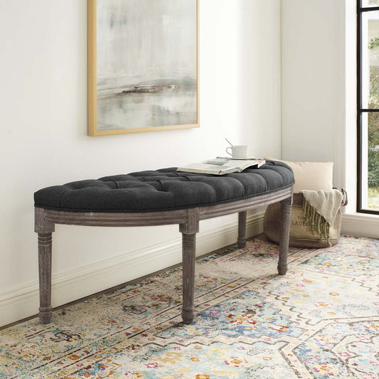 Alave Fabric Bench, Gray