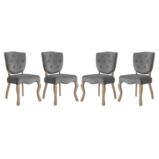 Array Dining Side Chair Set of 4, Gray