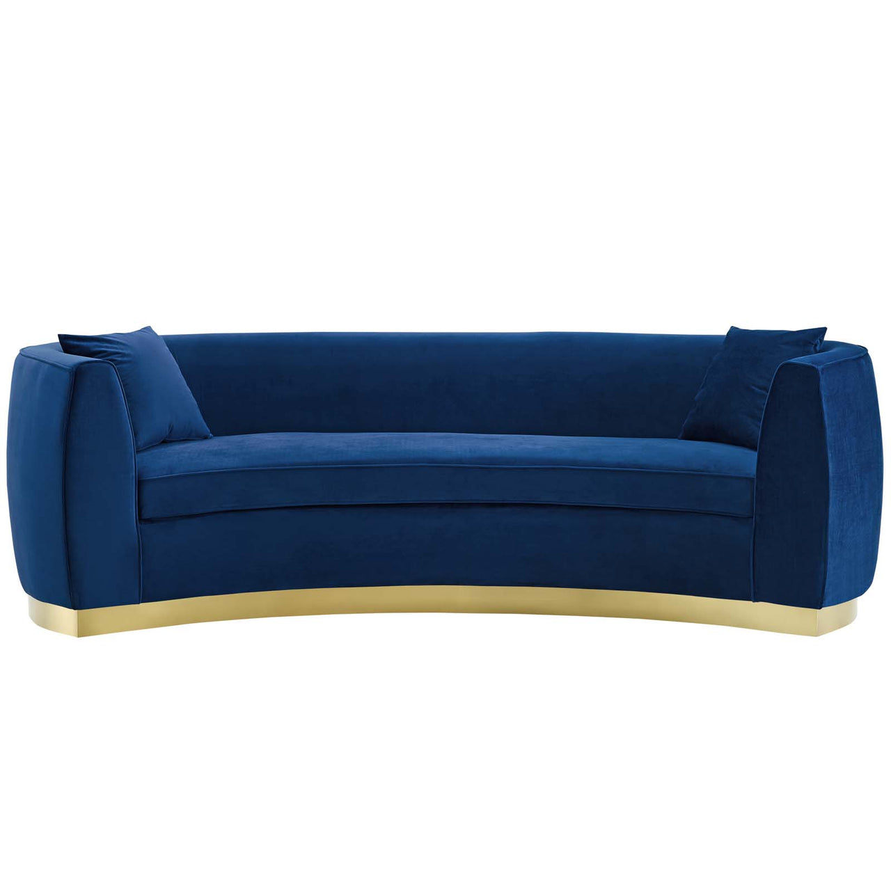 Sylvaraith Velvet Sofa, Navy