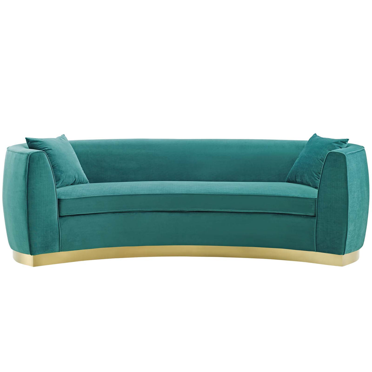 Sylvaraith Velvet Sofa, Teal