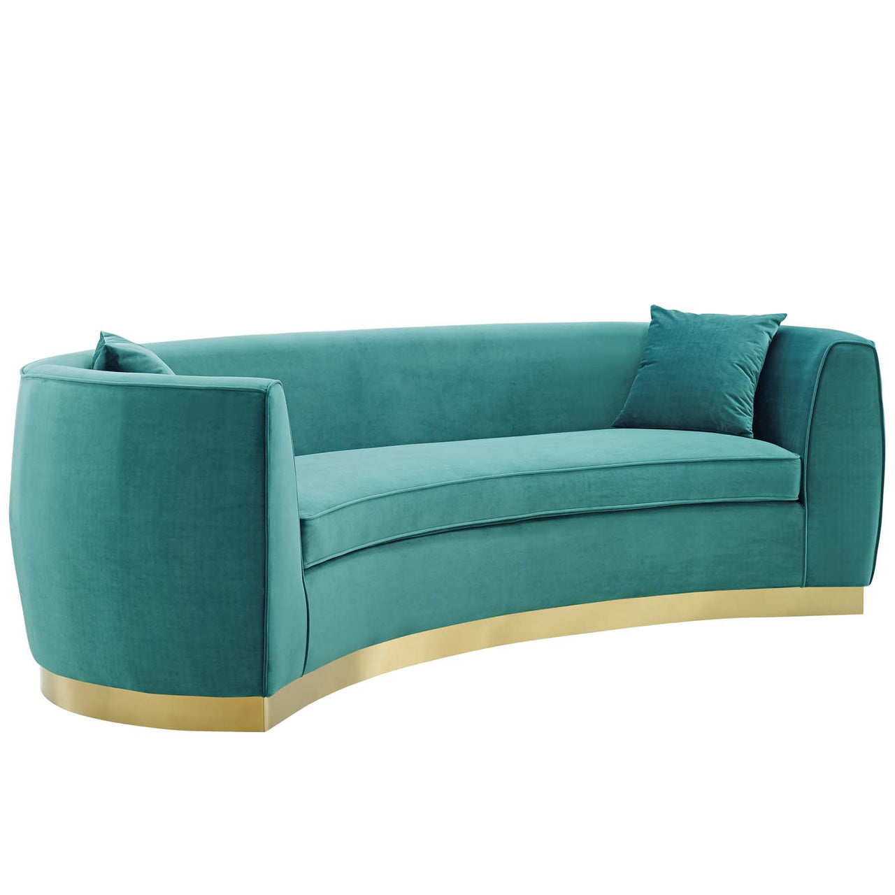 Sylvaraith Velvet Sofa, Teal