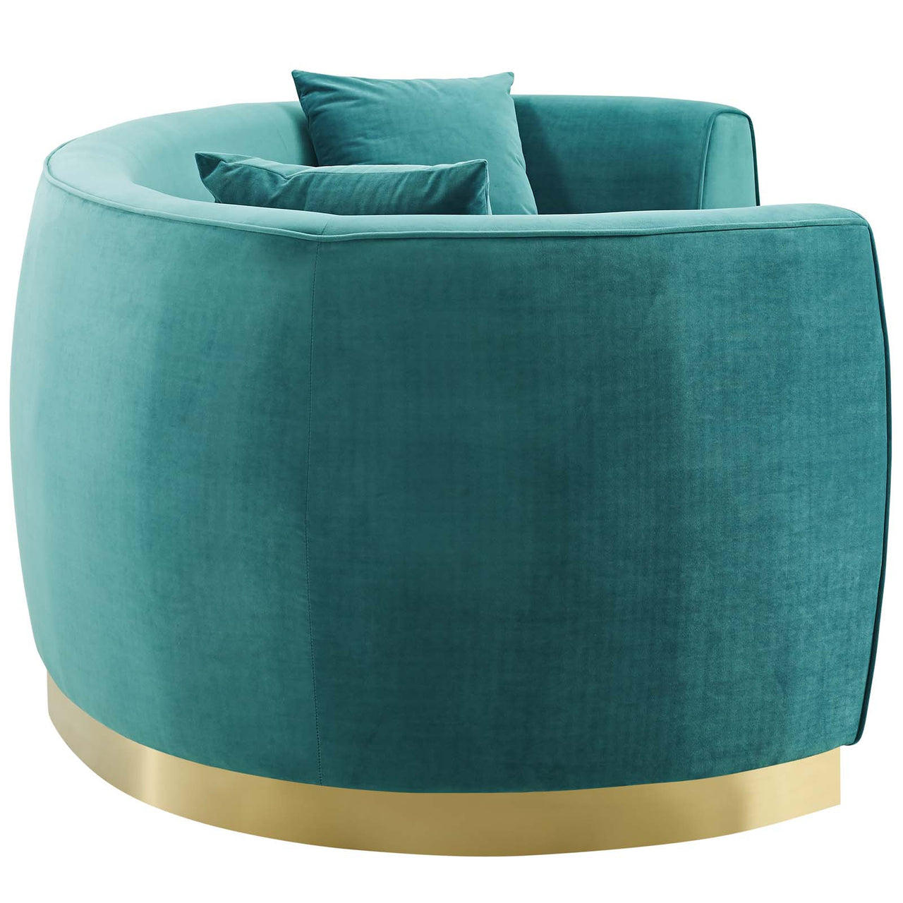 Sylvaraith Velvet Sofa, Teal