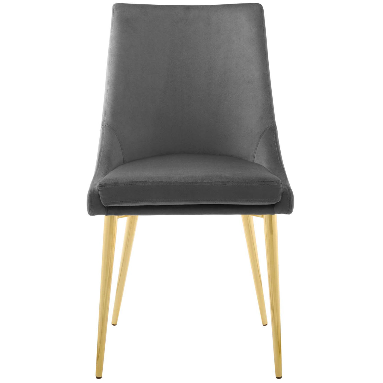 Viremont Velvet Dining Chair, Gray