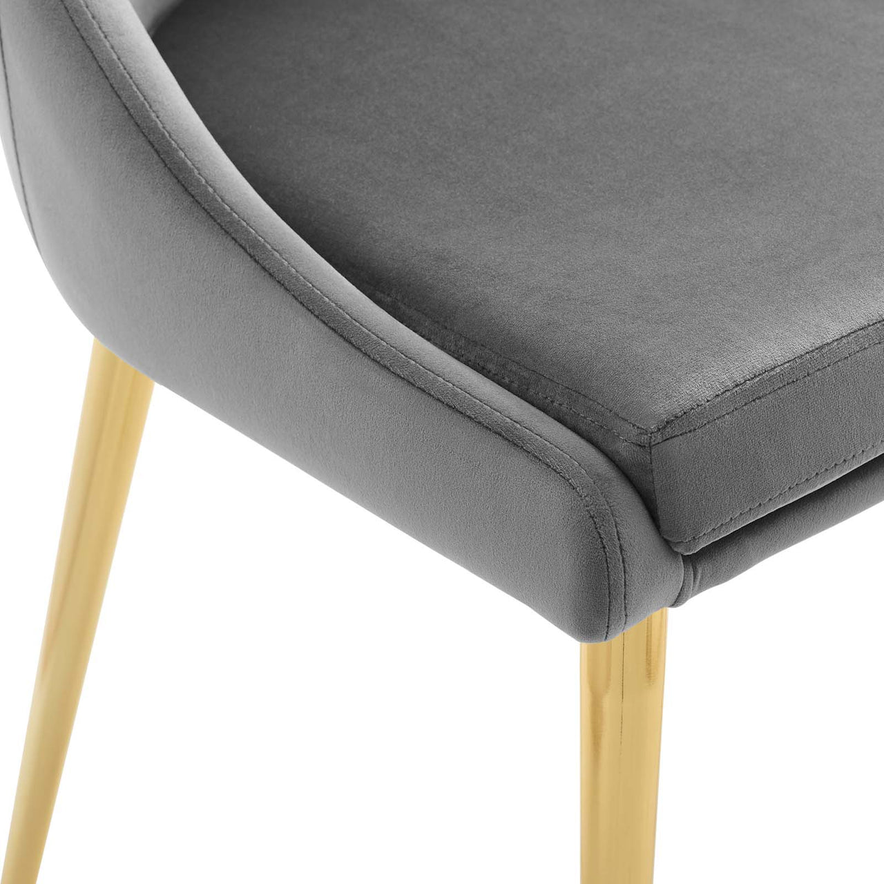 Viremont Velvet Dining Chair, Gray