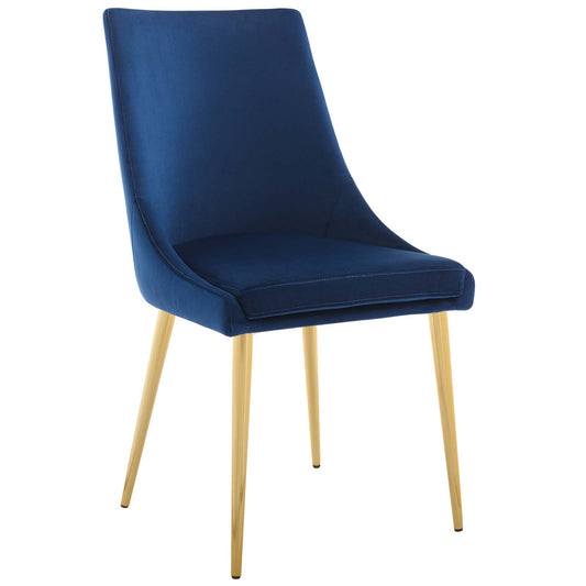 Viremont Velvet Dining Chair, Navy