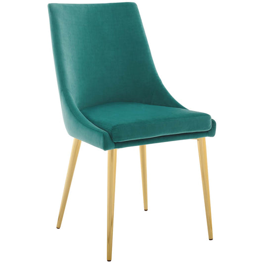 Viremont Velvet Dining Chair, Teal