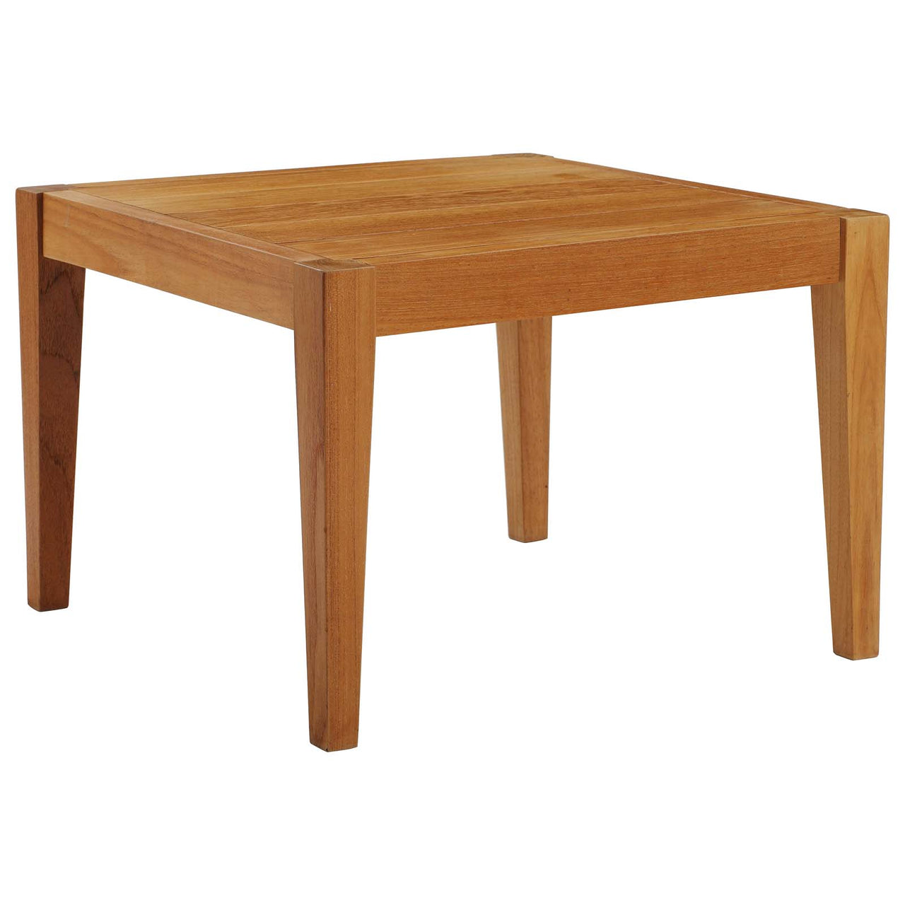 Fioren Alfresco Teak Side Table, Natural Wood