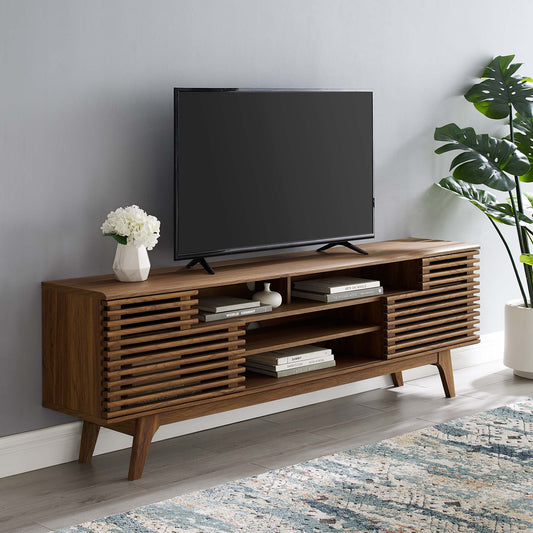 Ventra Tall Entertainment Center, Large, Walnut
