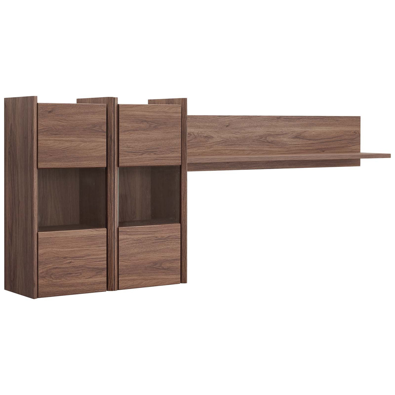 Vessara Floating Shelves, Walnut