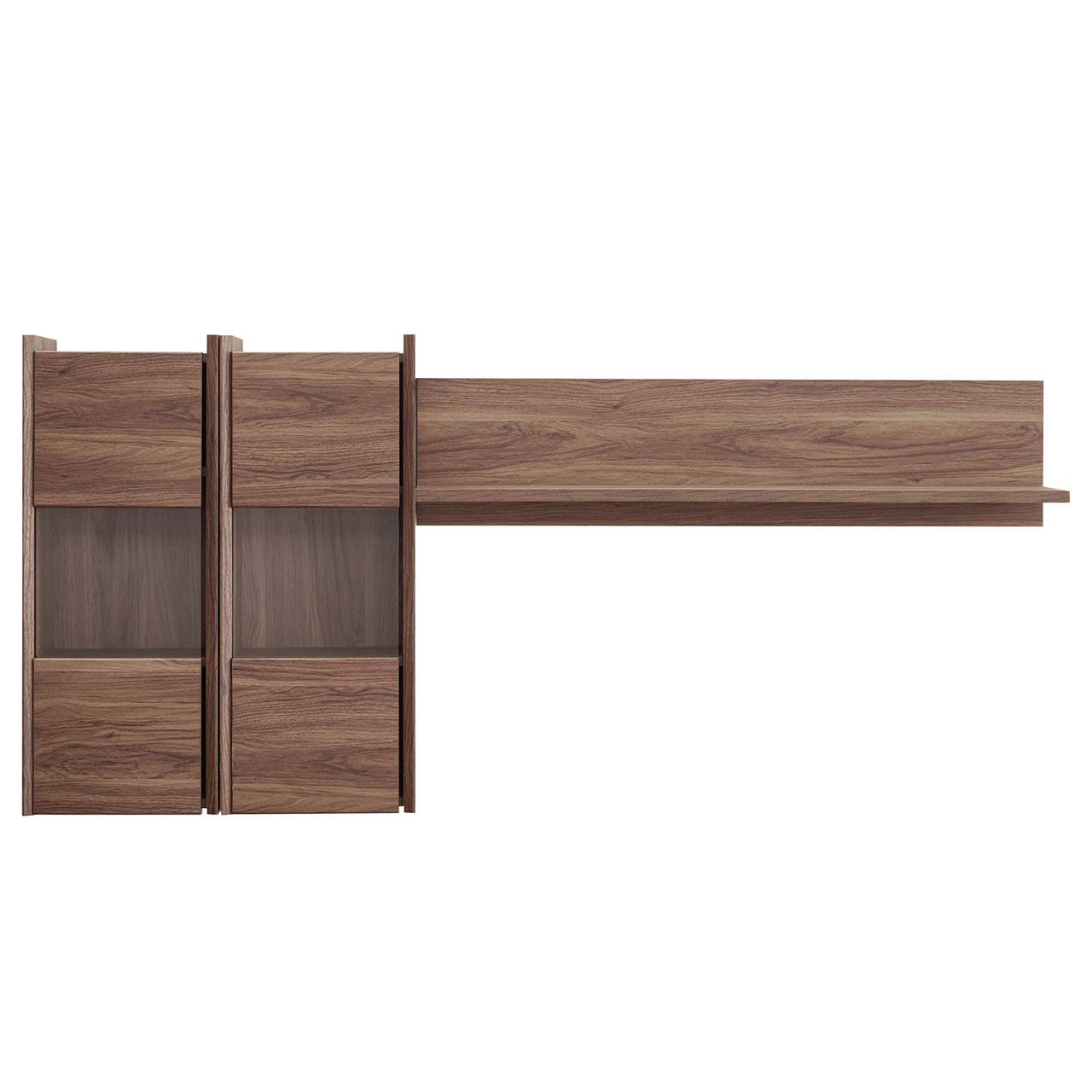 Vessara Floating Shelves, Walnut