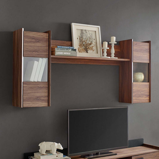 Vessara Floating Shelves, Walnut