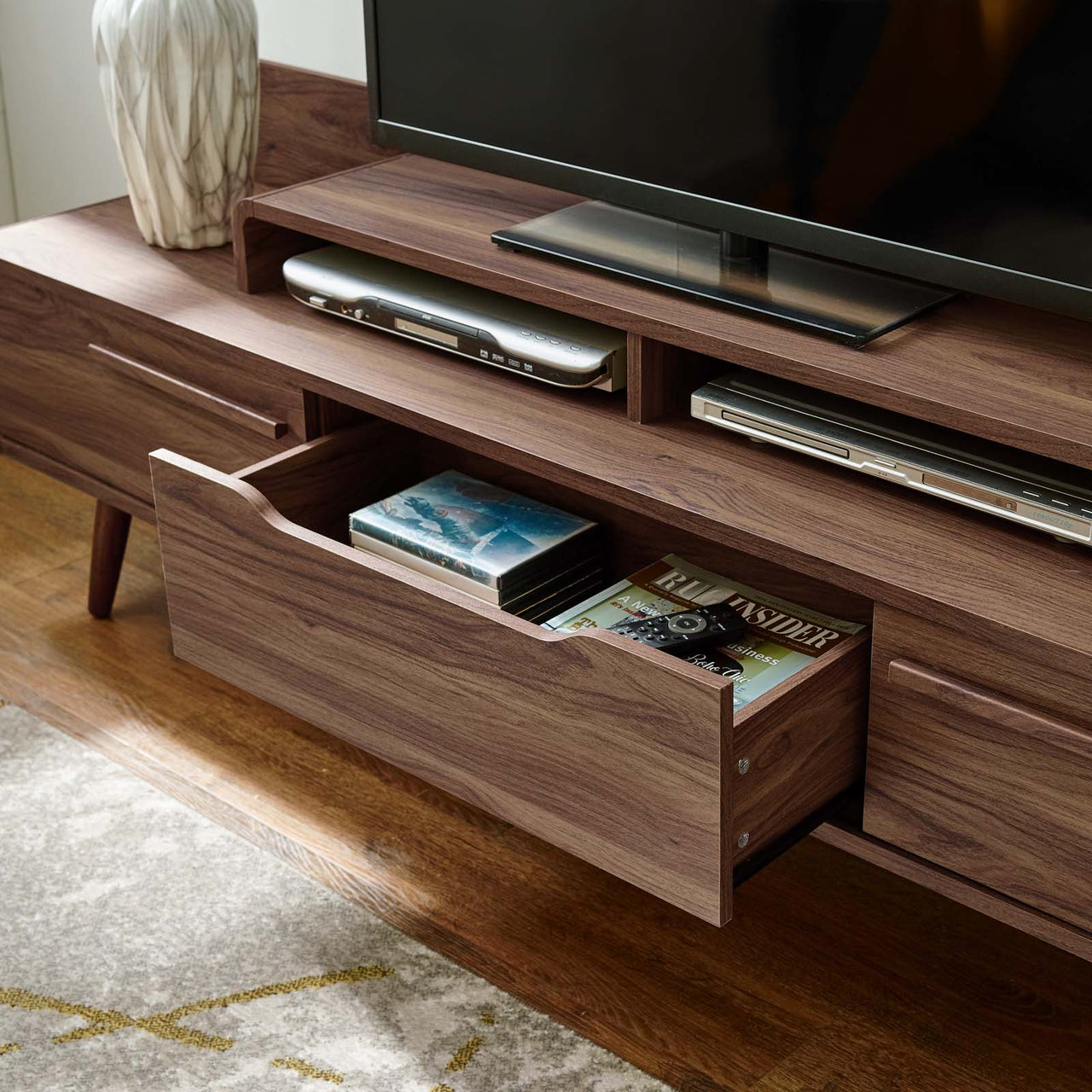 Launch TV Stand, Walnut