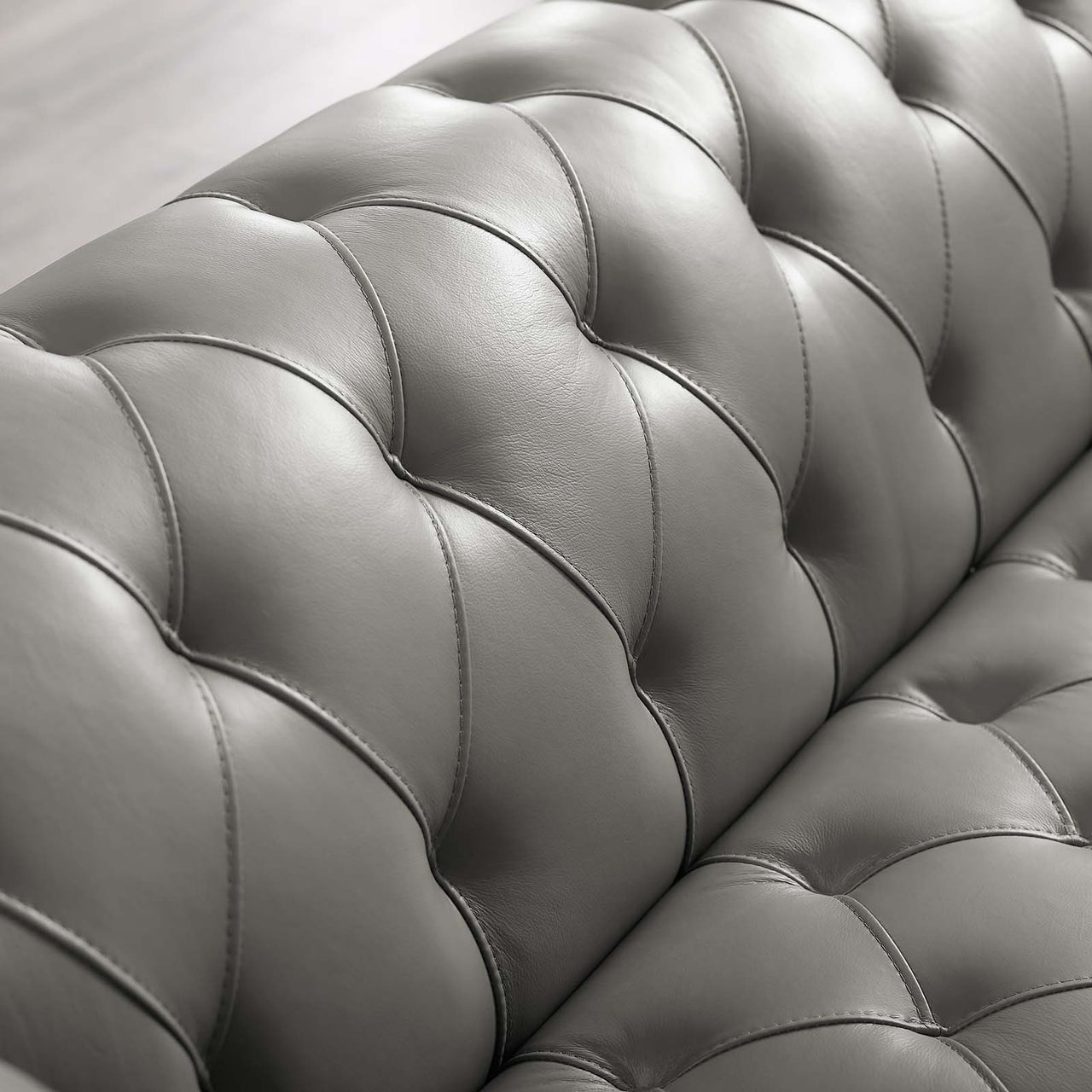 Luxerio Leather Armchair, Gray