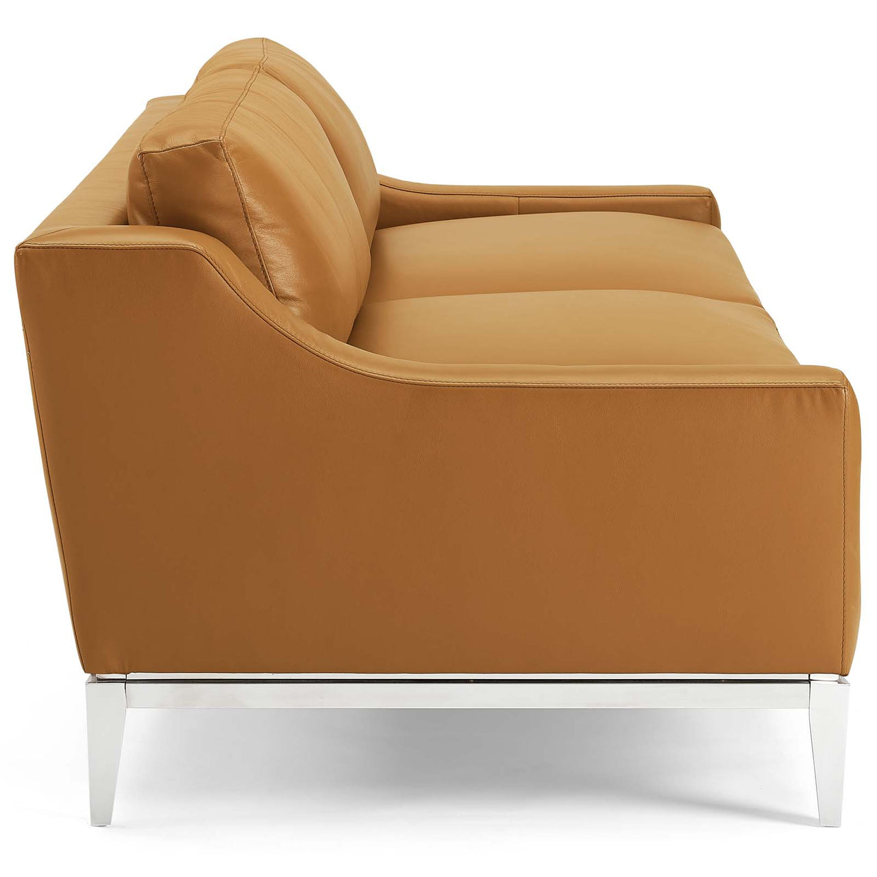 Strathor Leather Sofa, Tan