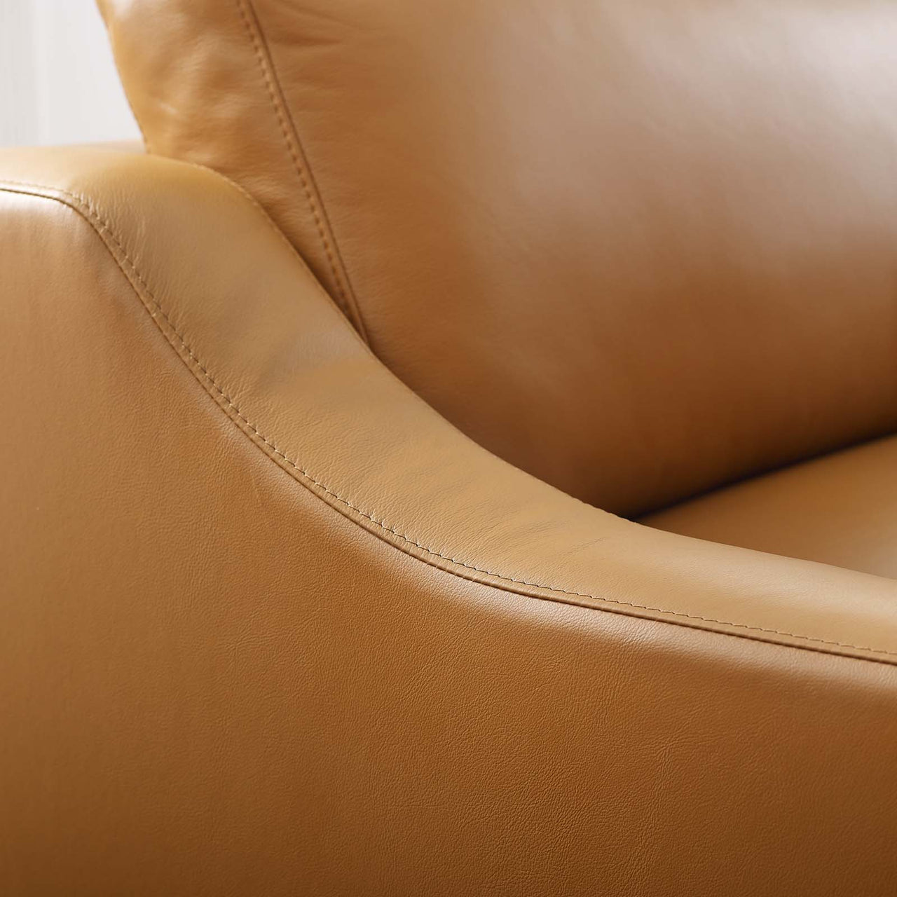 Strathor Leather Armchair, Tan