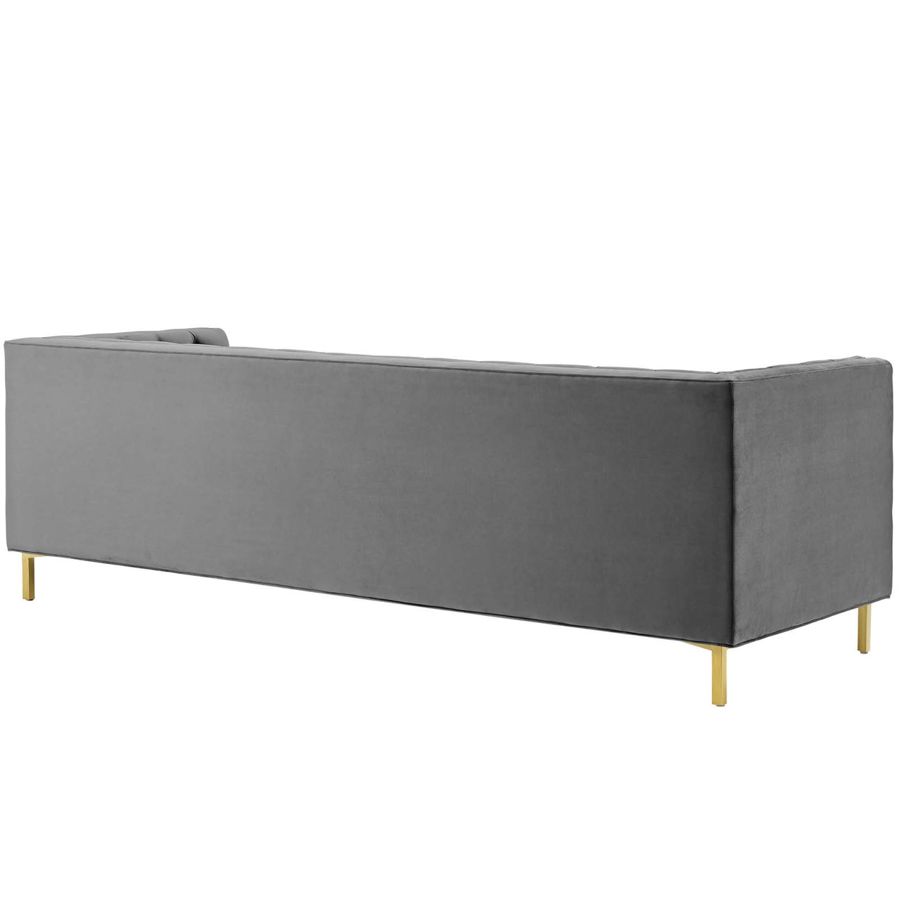 Capture Upholstered Velvet Sofa, Gray