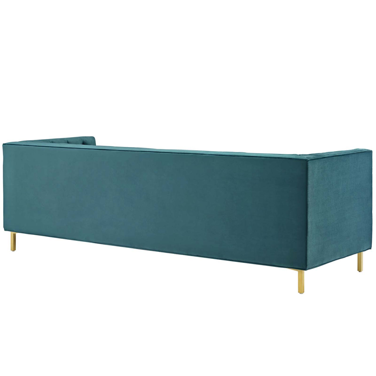Capture Upholstered Velvet Sofa, Caspian Blue
