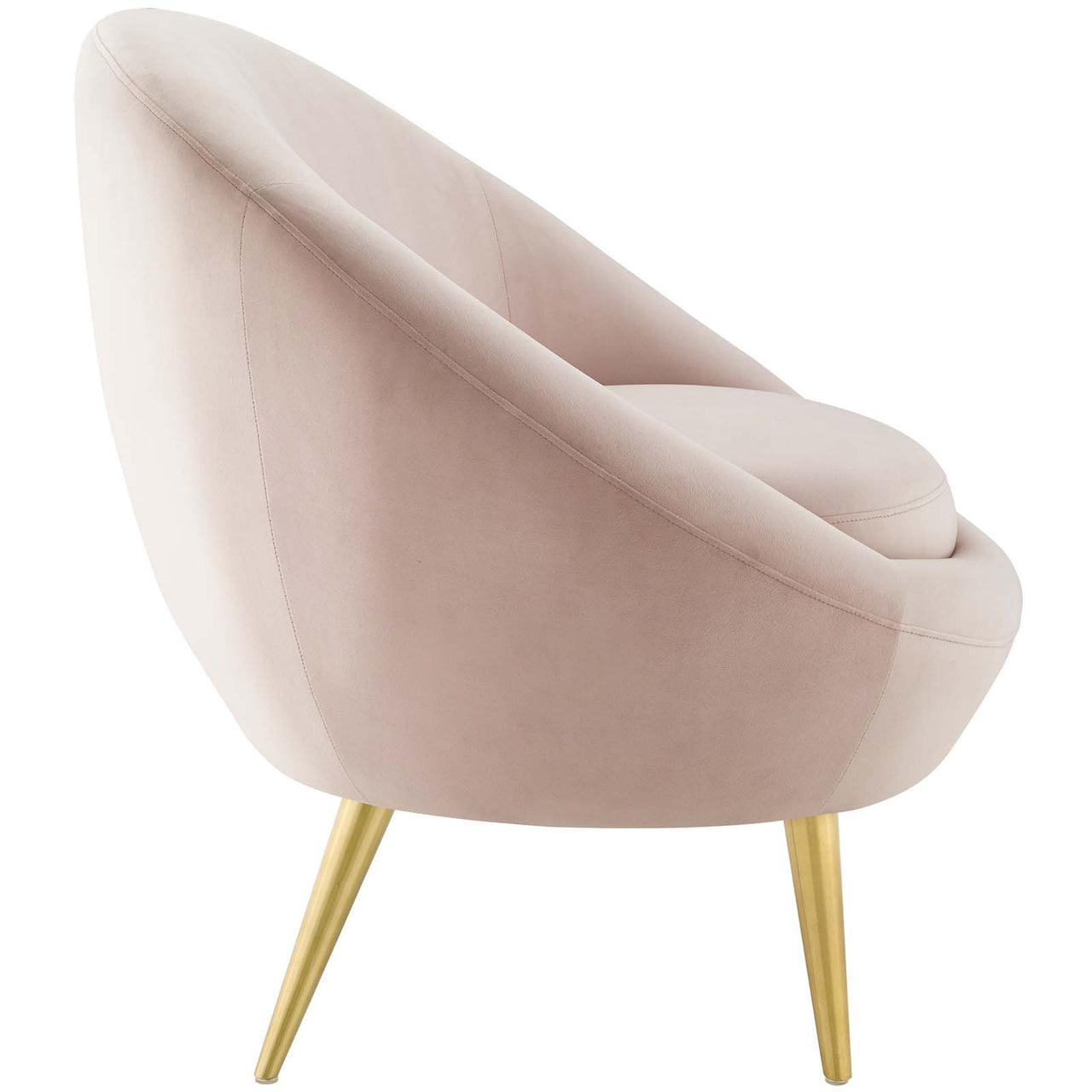 Silenna Velvet Accent Chair, Pink