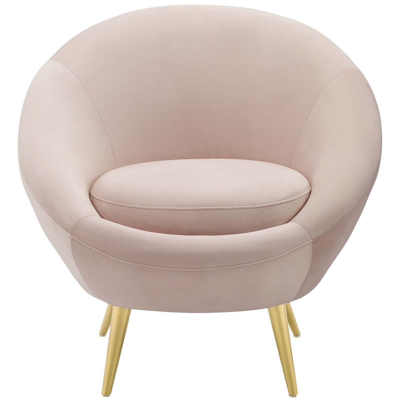 Silenna Velvet Accent Chair, Pink