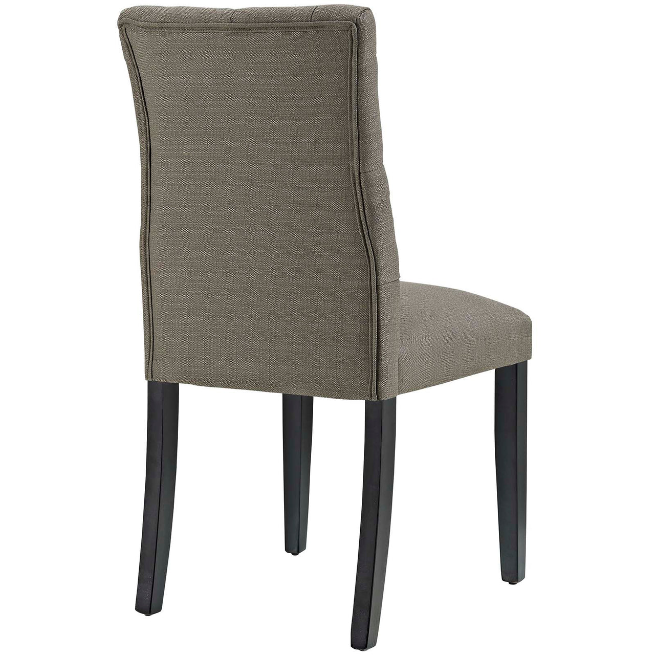 Heiress Upholstered Fabric Dining Chair Set of 2, Granite