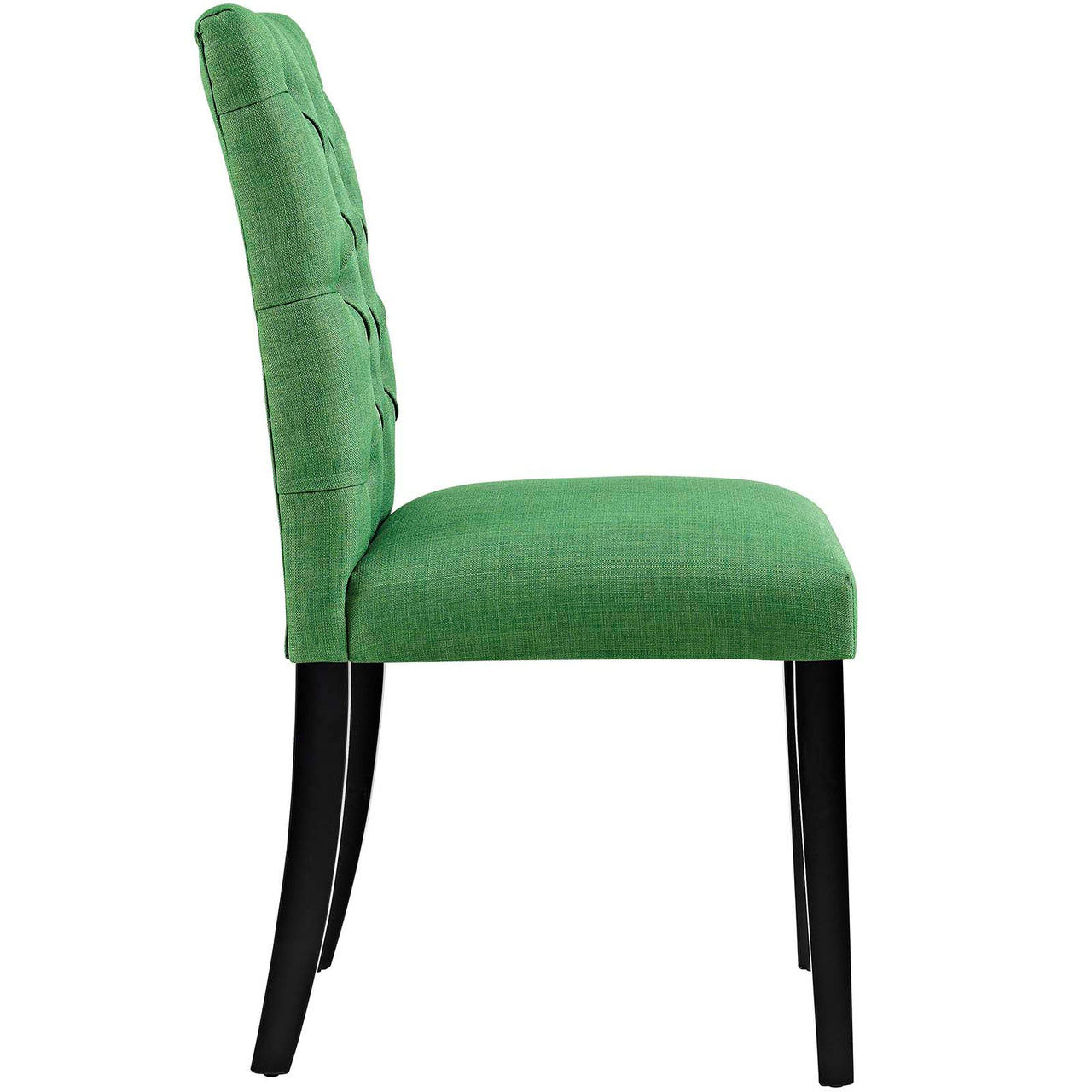 Heiress Upholstered Fabric Dining Chair Set of 2, Green