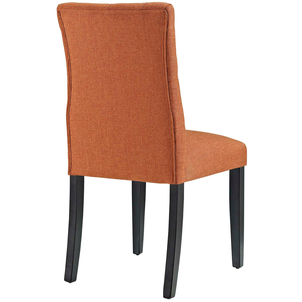 Heiress Upholstered Fabric Dining Chair Set of 2, Orange