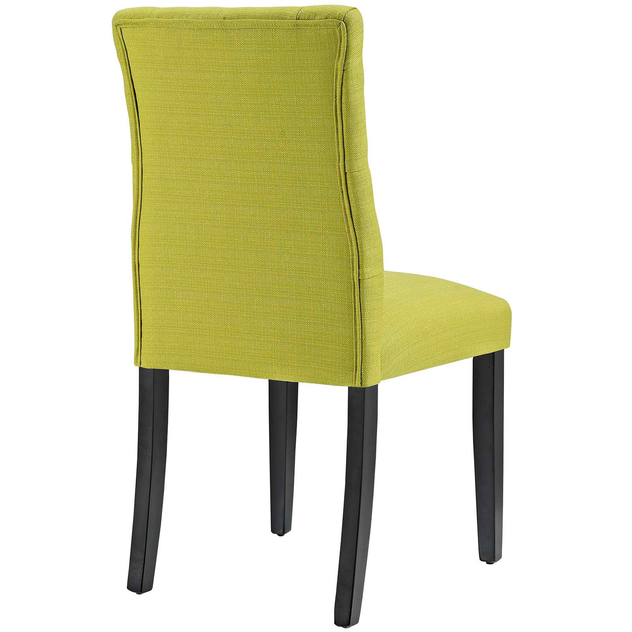 Heiress Upholstered Fabric Dining Chair Set of 2, Chartreuse