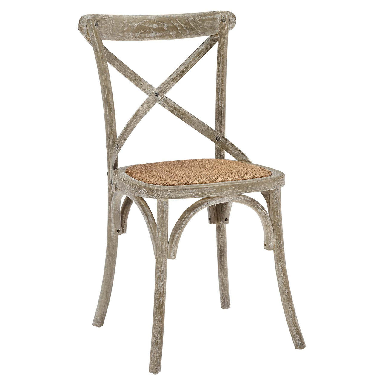 Countryside-Chic Dining Chair Set of 4, Gray