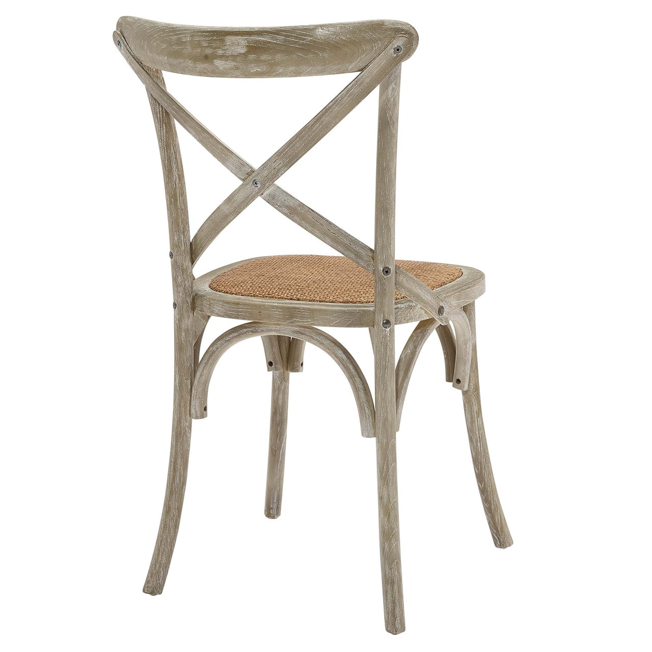 Countryside-Chic Dining Chair Set of 4, Gray