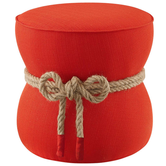 Dorellin Fabric Ottoman, Scarlet