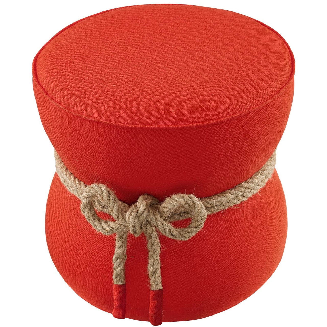 Dorellin Fabric Ottoman, Scarlet