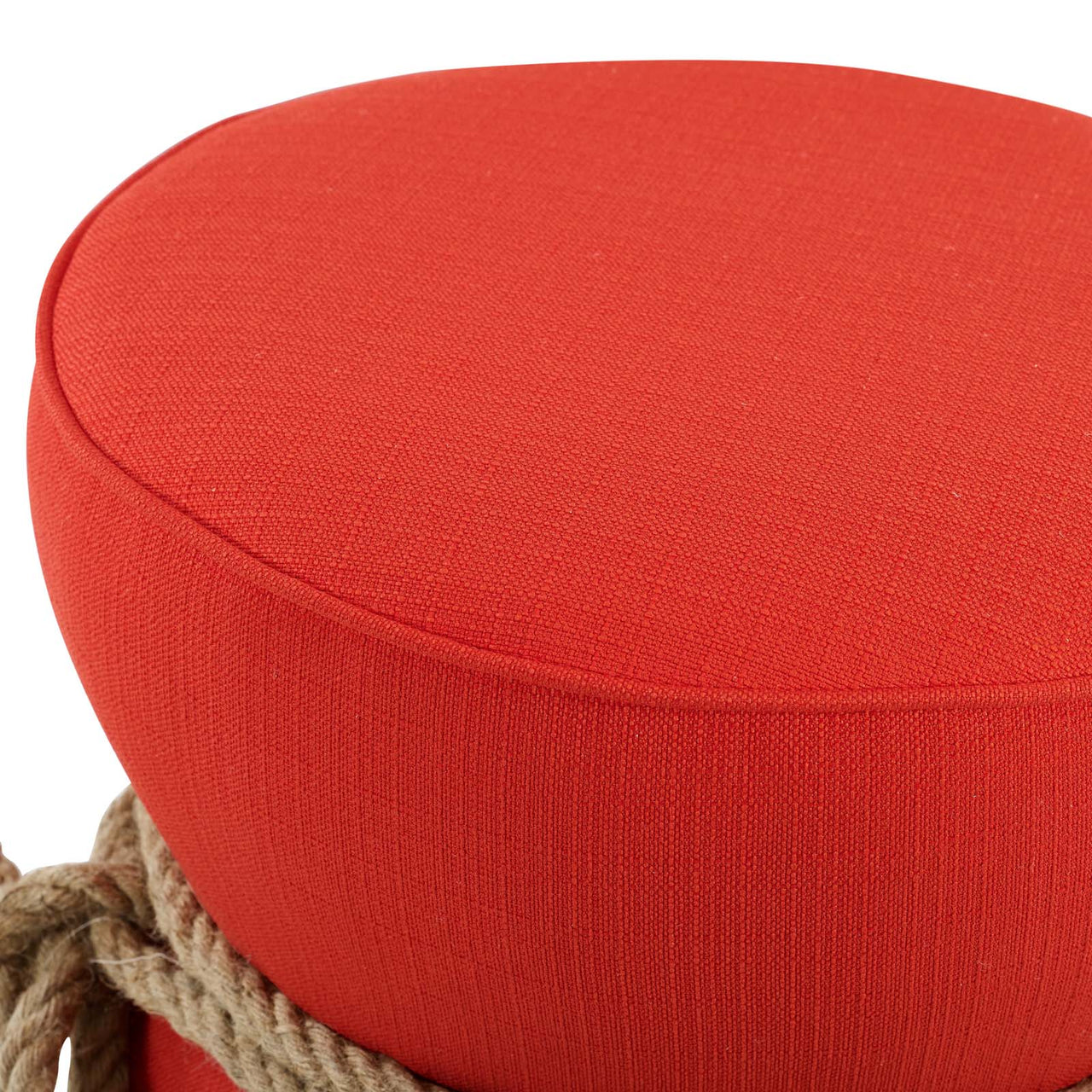 Dorellin Fabric Ottoman, Scarlet