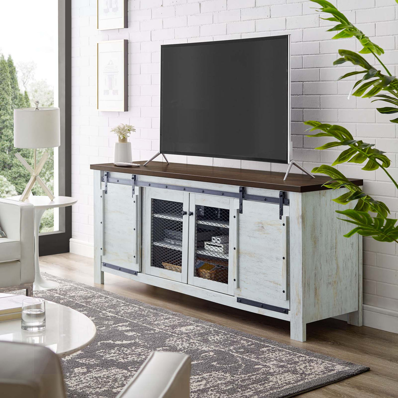 Cirello TV Stand, White