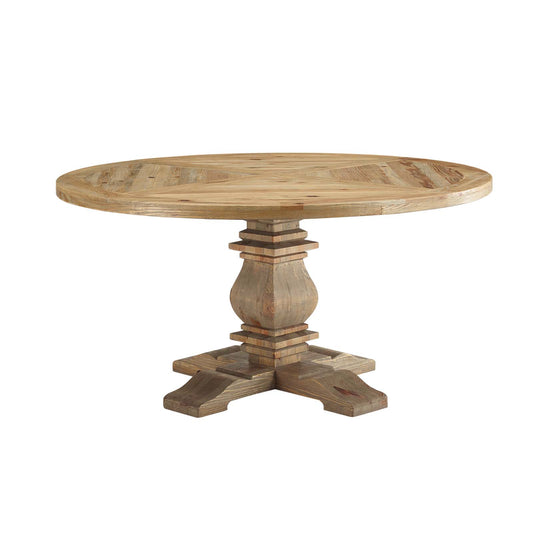 Stratified Pine Dining Table, Medium, Brown
