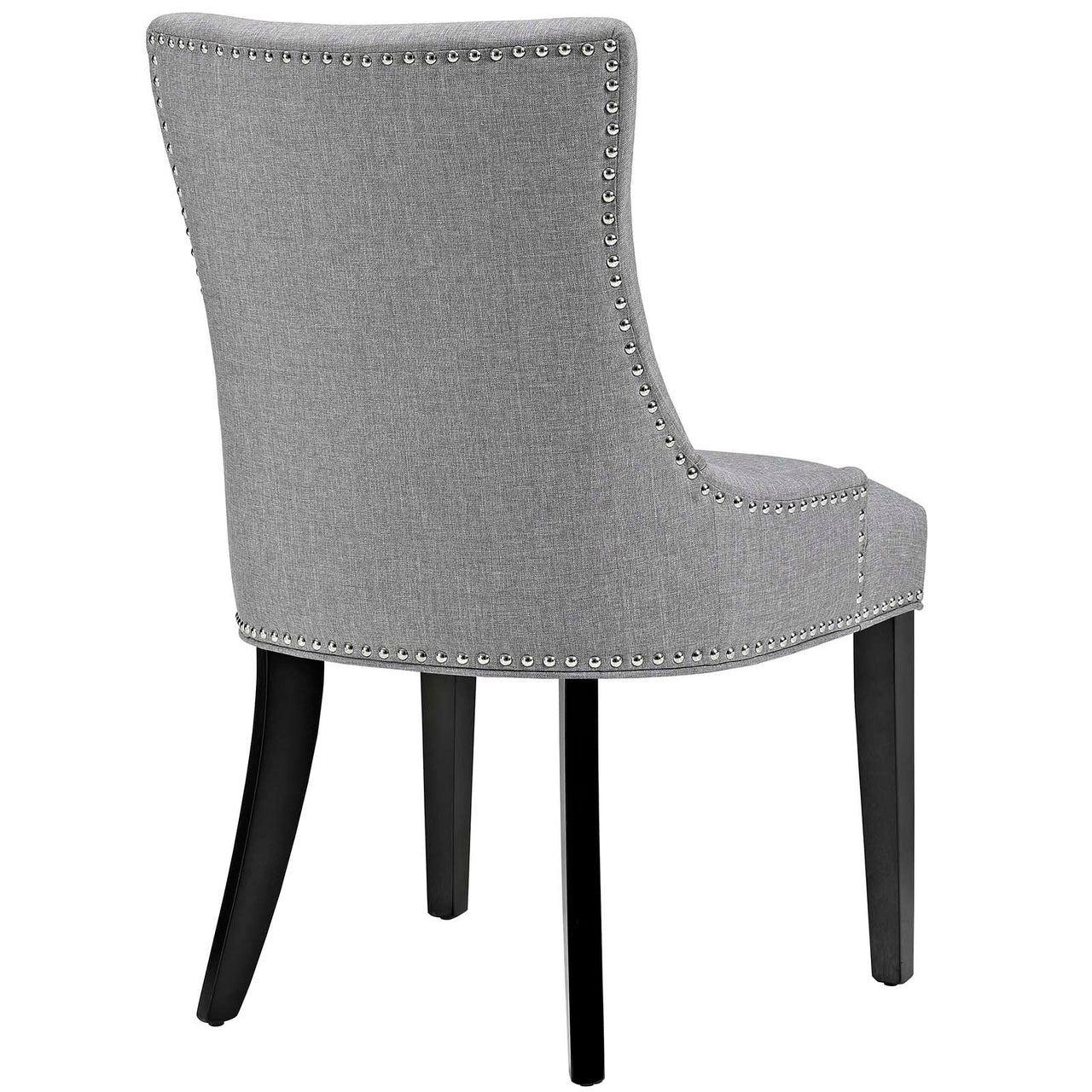 Marvelle Upholstered Dining Chair Set of 4, Light Gray