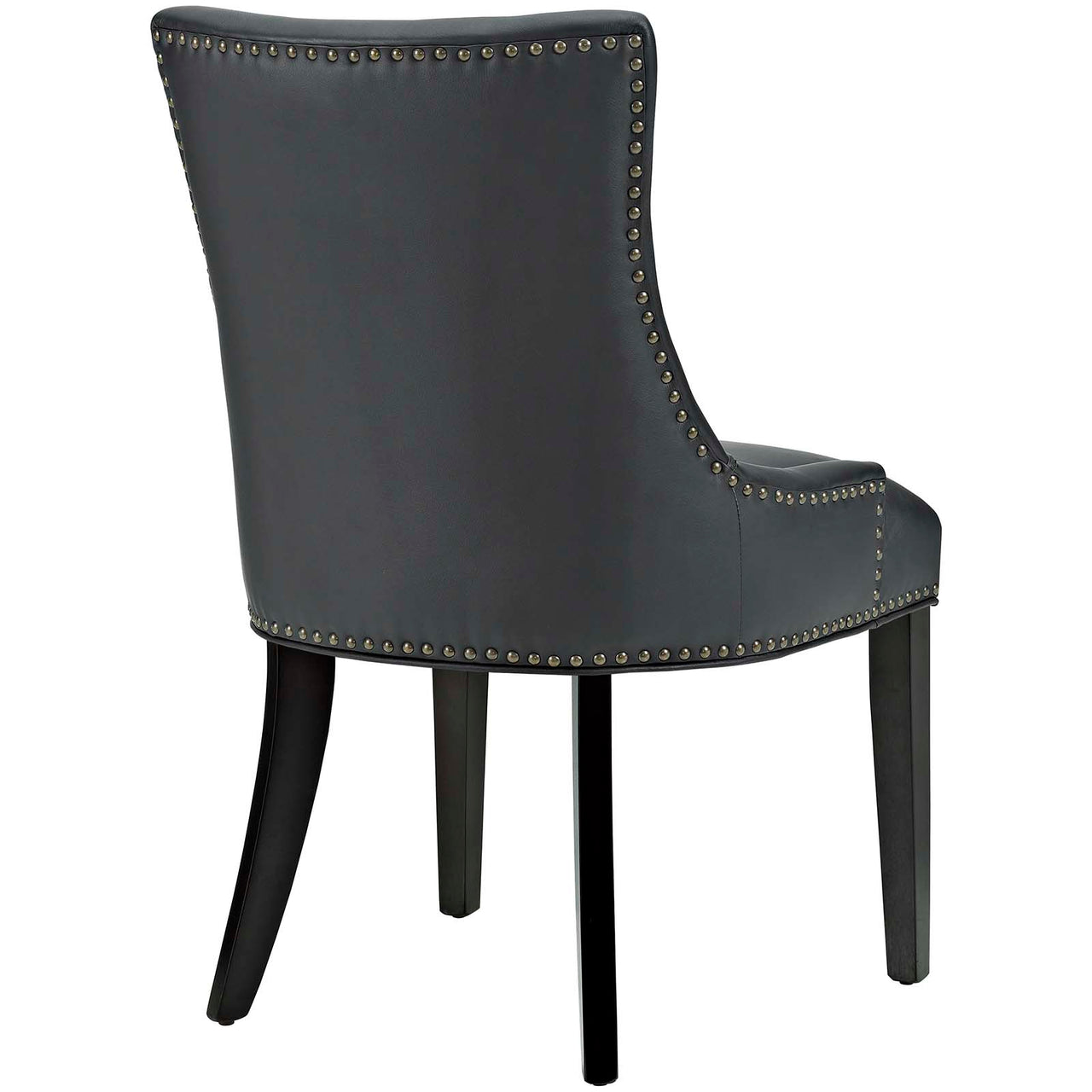 Marvelle Faux Leather Dining Chair Set of 2, Black