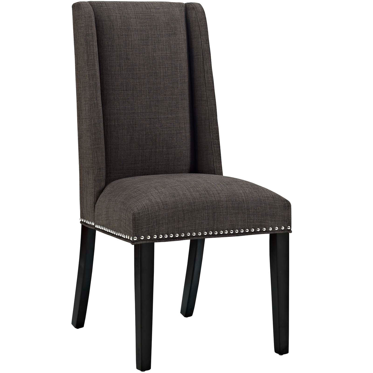Bellare Fabric Dining Chair Set of 4, Brown