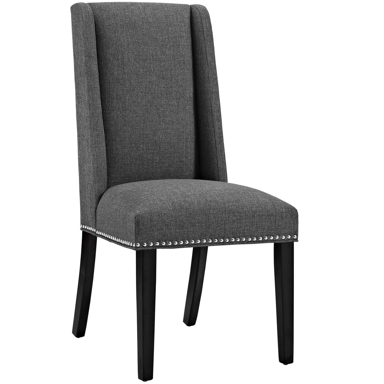 Bellare Fabric Dining Chair Set of 4, Gray