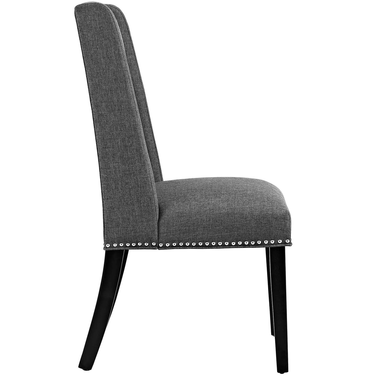 Bellare Fabric Dining Chair Set of 4, Gray