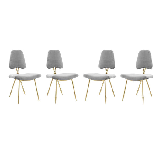 Ponder Dining Side Chair Set of 4, Gray