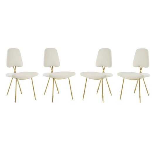 Ponder Dining Side Chair Set of 4, Ivory
