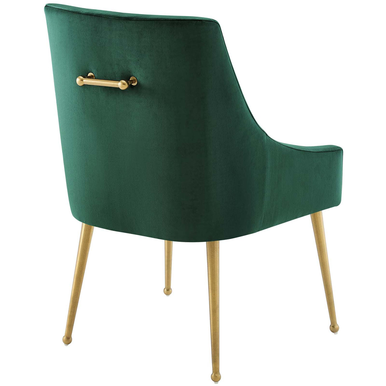 Virella Upholstered Velvet Dining Chair, Green