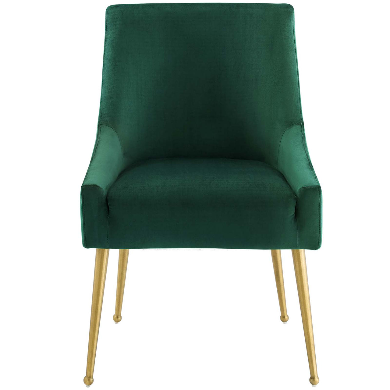 Virella Upholstered Velvet Dining Chair, Green